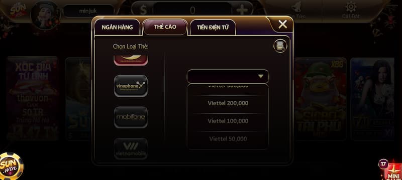 Sunwin rút tối thiểu bao nhiêu tiền 2 rút tối thiểu là 50.000 đồng/giao dịch