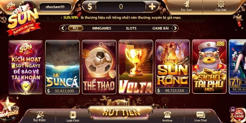 Ảnh Sunwin - Tổng Hợp Các Tấm Hình Ấn Tượng Nhất 2025 4 Giao diện trang chủ của Sunwin cực kỳ đẹp mắt